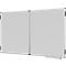 Klapptafel Legamaster UNITE PLUS, magnetisch, 5 Schreibflächen, B 1200/2400 x T 13,4 x H 900 mm, emaillierter Keramikstahl, weiß